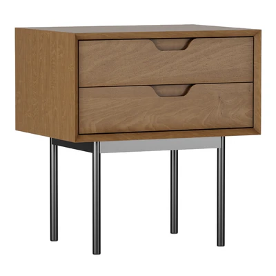 Bedside table with drawers Noyeto — Ver 1