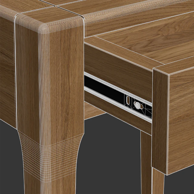 Zara Home - The oak wood bedside table with drawer — Скачать