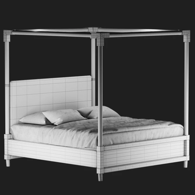 Acrylic Canopy Bed "Rayleigh" — Descargar