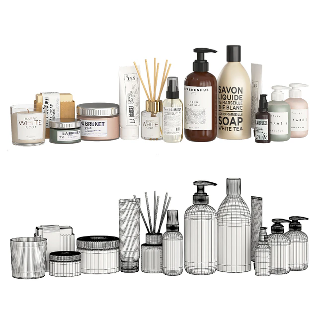 Bathroom Decor Accessories and Cosmetics - Light — Скачать