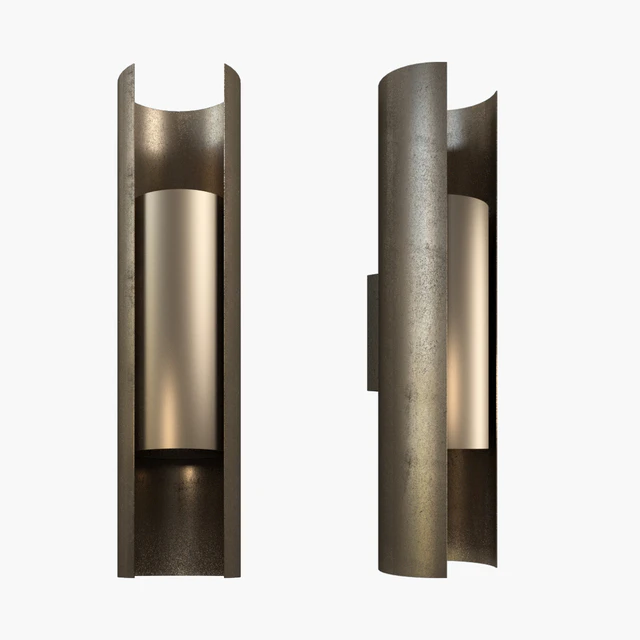 Nyx sconce in patinated brass — Скачать