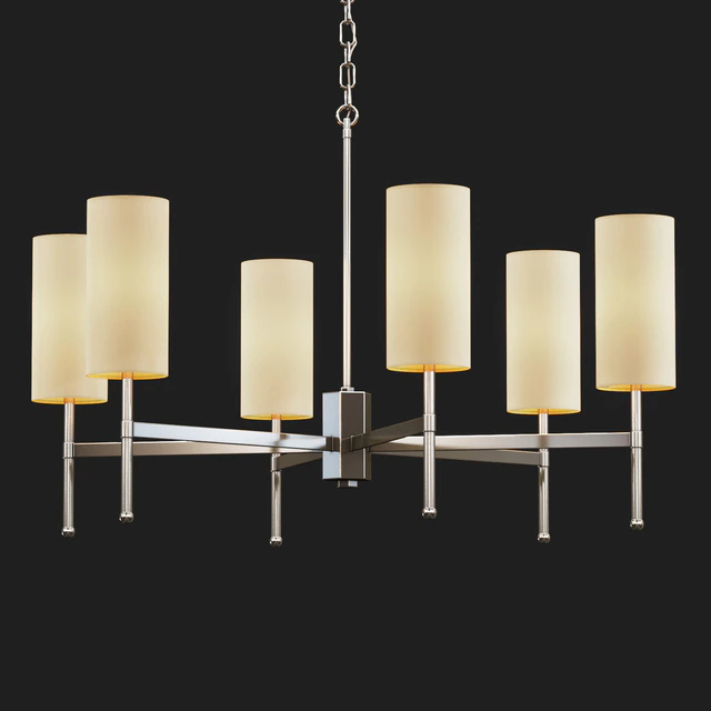 Tigermoth lighting - Stem chandelier with silk — Скачать