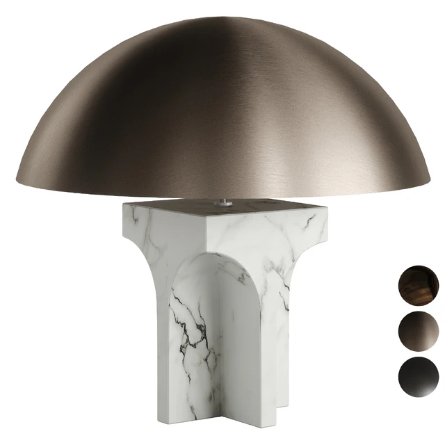 FENDI ROXIE TABLE LAMP CARRARA WHITE MARBLE — Скачать