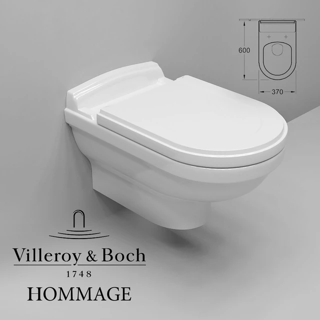 Villeroy & Boch Hommage унитаз подвесной — Скачать