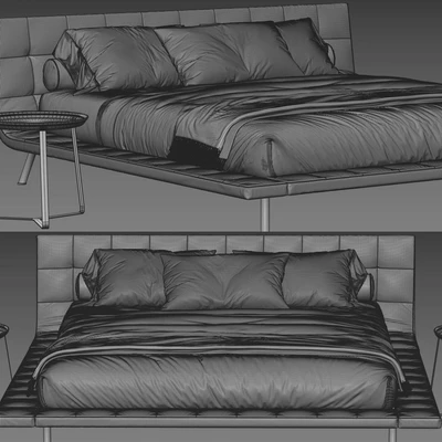 Poliform Onda Bed — Ver 2