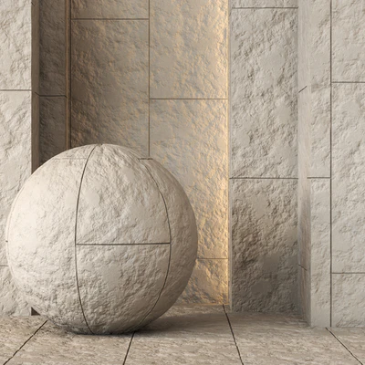 Decorative Stone Wall Panel Texture 4K - Seamless — descargar