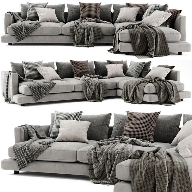 Flexform Long Island Chaise Longue Sofa — Descargar