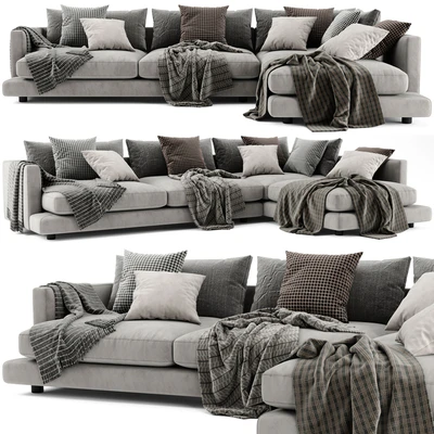 Flexform Long Island Chaise Longue Sofa — Ver 1