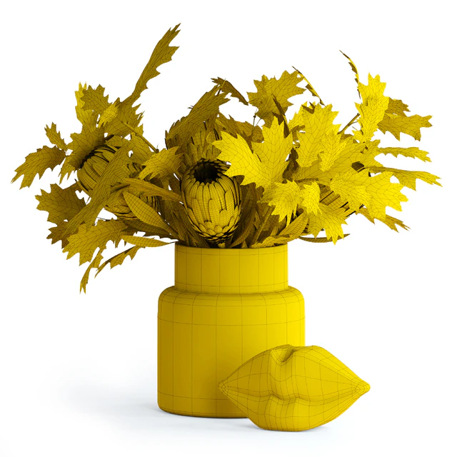 Protea & Oak leaves — Descargar