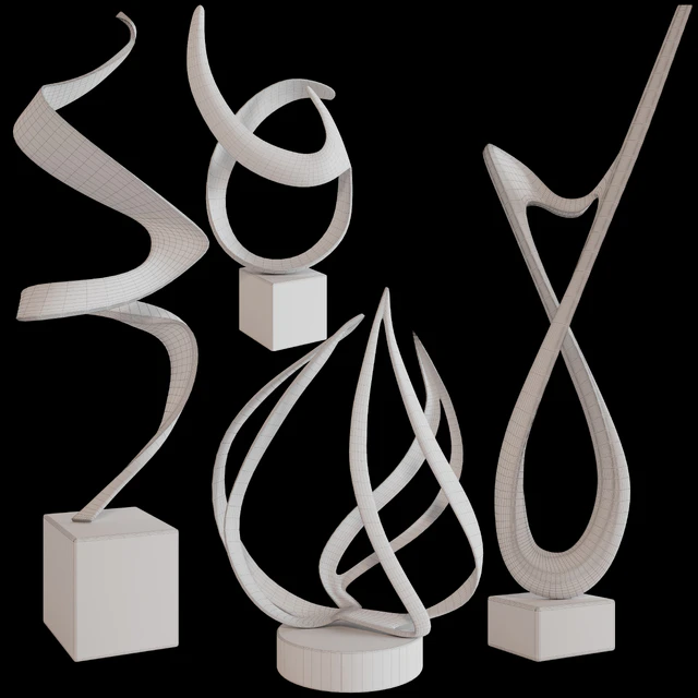 Sculptures decor set by Bob Bennett 03 — Скачать