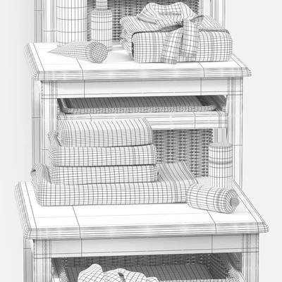 Мебель для ванной с корзинами model LAUNDRY wenge — Вид 3