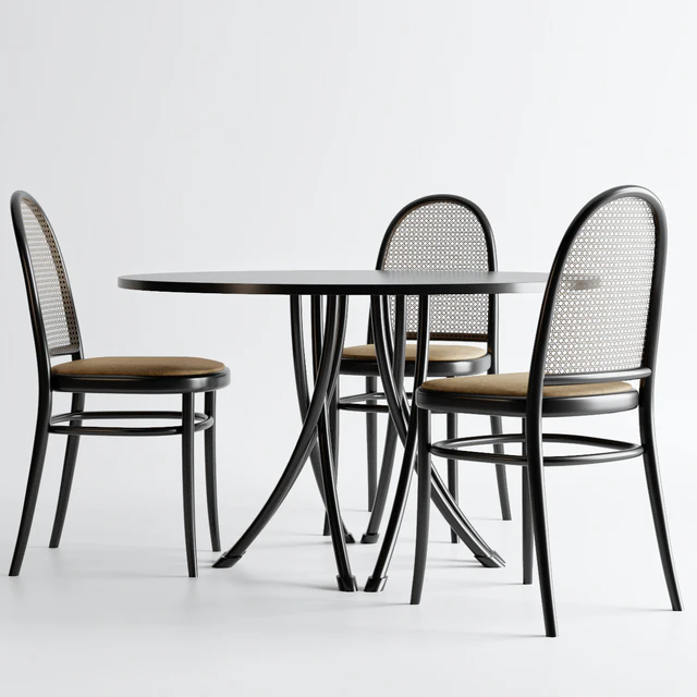 Gebrueder Thonet Vienna - Table and Chair — Descargar