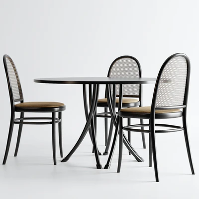 Gebrueder Thonet Vienna - Table and Chair — Ver 2