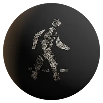 painted walk lane sign 001 — Descargar