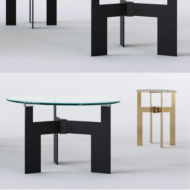 Minotti Ellis Table Set — Скачать