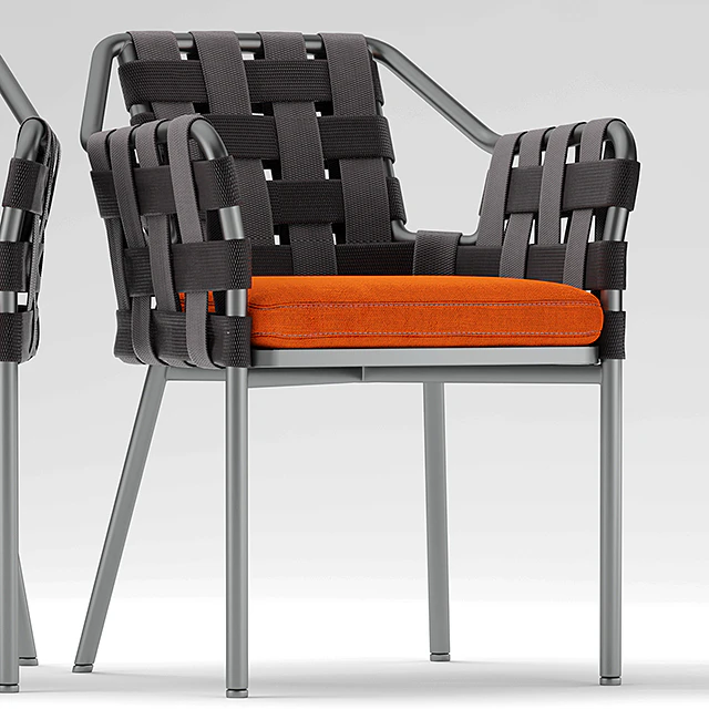 Table and chairs varaschin obi chair, Natuzzi table — Descargar