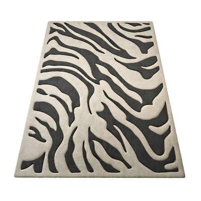 Diva At Home Zebra Animal Print Area Rug — Вид 1