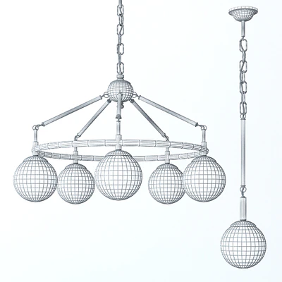 Chandelier Aurora Loft 10044-5L and suspension Aurora Loft 10044-1L — Ver 2