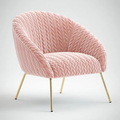 Quilted Hillside Accent Chair — Вид 1