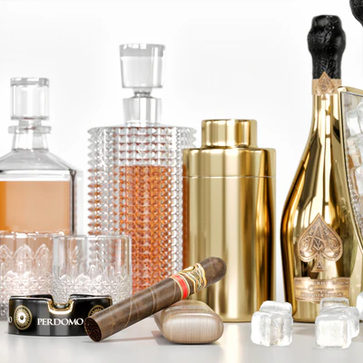 whiskey and champagne cocktail — View 2