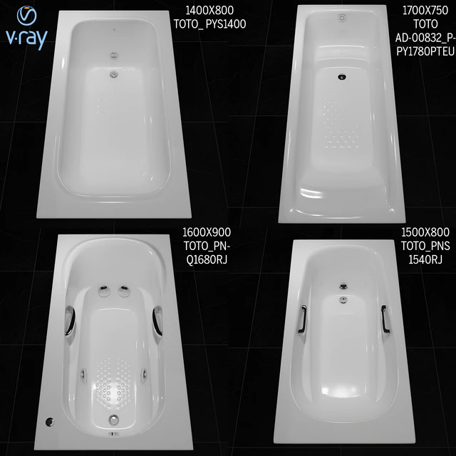 Toto  Bathtub, Rectangel — Скачать