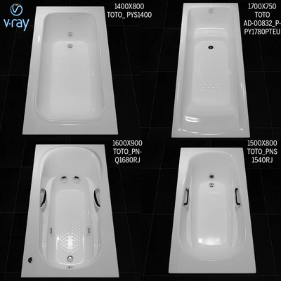 Toto  Bathtub, Rectangel — Вид 1