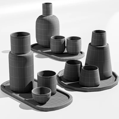 dishes tableware set 04 — Вид 2