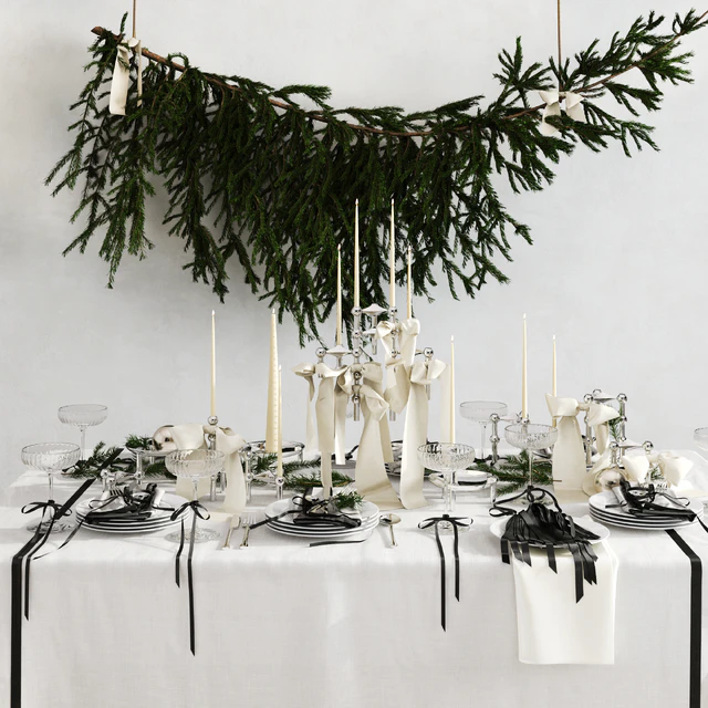 Christmas/New Year table setting — Descargar
