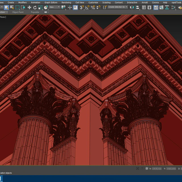Corinthian Order Vignola Column — Descargar