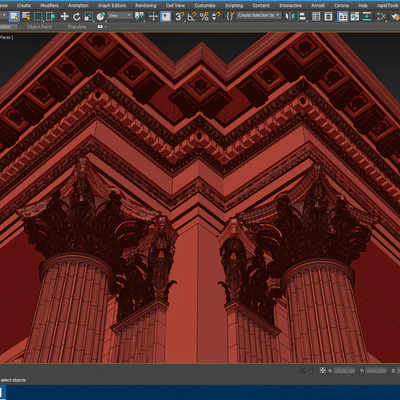 Corinthian Order Vignola Column — Ver 4