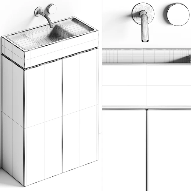 Atelier Il Granito Rocco Stone Bathroom Vanity — Descargar
