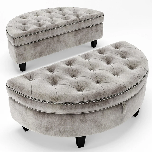 Baldy Tufted Storage Ottoman (re-casting) — Descargar