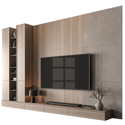 TV Wall Wooden - Set 186 — Вид 1