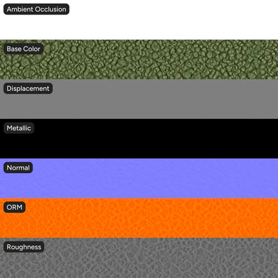 crawling glazed ceramic pottery texture green — Ver 2