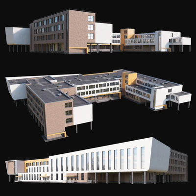 Modern school building — Ver 3