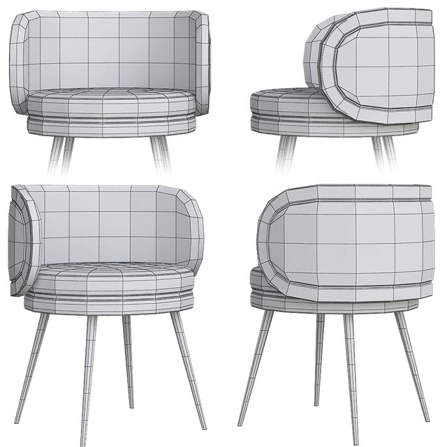 Best Upholstery chair (low poly) — Descargar
