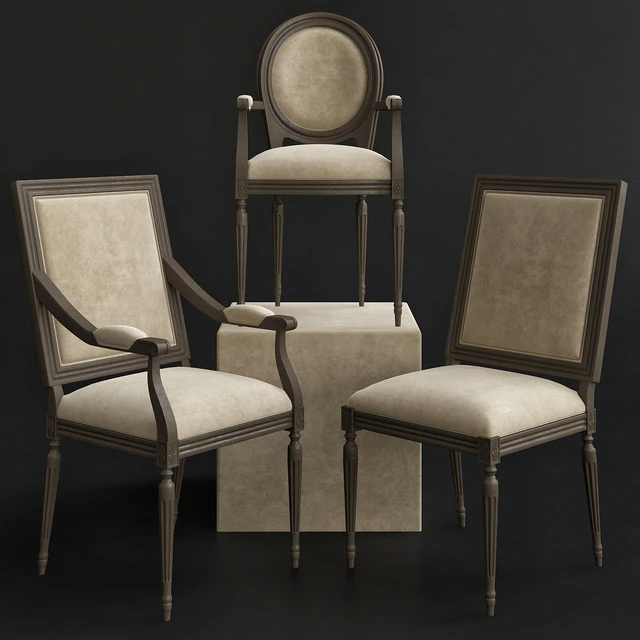 Restoration Hardware Classic Upholstered Chairs — Скачать