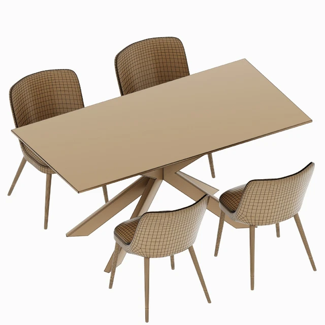 Marlene chair and Sintered x Asterisk Dining Table — Descargar