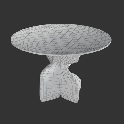 Lechuza Round Dining Table (Crate & Barrel) — Ver 2