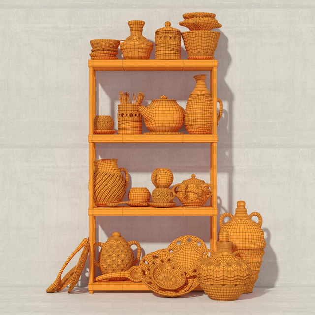 Dishes clay rack n8 / Pottery rack N8 — Descargar