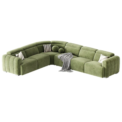 Aldo Fabric Sectional Sofa — Вид 2