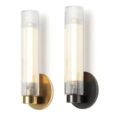 West Elm Fluted Glass Wall Lamp — descargar