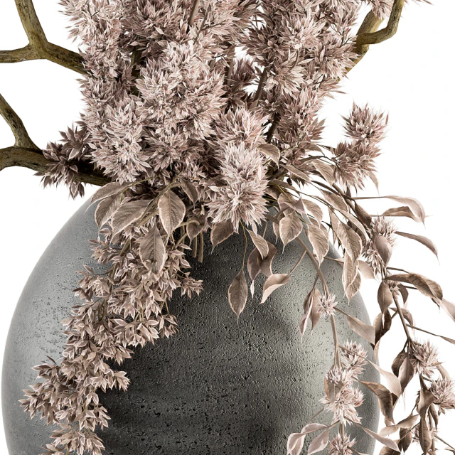 Bouquet - Dried Branch in Concrete vase 71 — Descargar