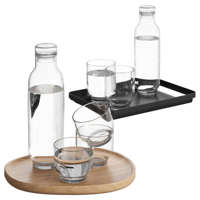 Bolia Glasses and Tray Set — скачать