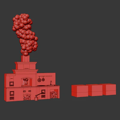 Barbecue oven / Brick BBQ — Ver 3