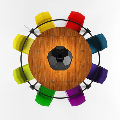King Arthur round swing table — Вид 2