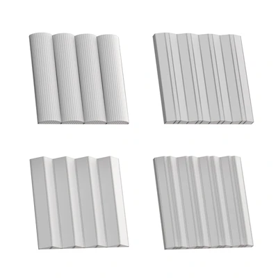 Fluted glass Set 03 — Вид 2