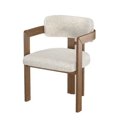 Curved Walnut Dining Chair — View 2