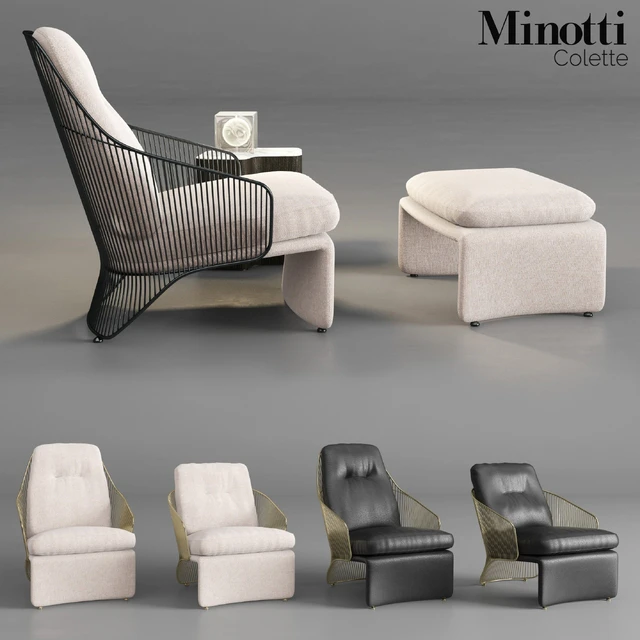 Minotti Colette Armchairs — Descargar