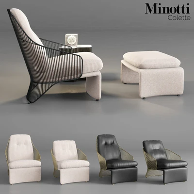Minotti Colette Armchairs — Ver 1